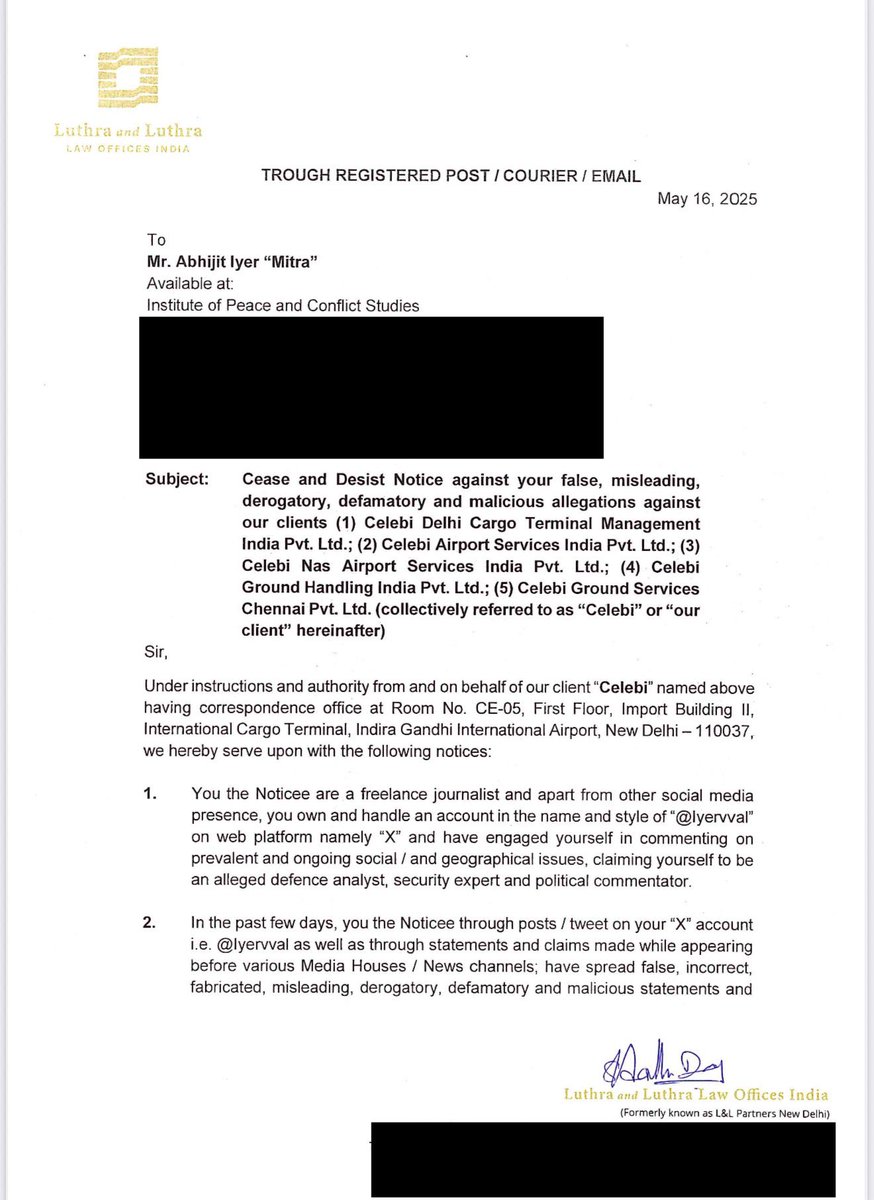 Iyervval's tweet photo. 2/2 Here is Çelebi’s notice. https://t.co/Vvb0C97Knp
