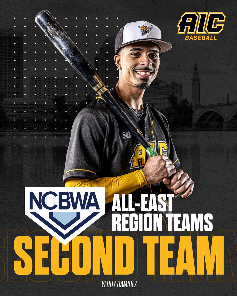 NCBWA ALL-REGION.

Guevara earns a spot on the All-East Region First Team, while Ramirez was named to the All-East Region Second Team!

#AICBaseball #AllRegion
