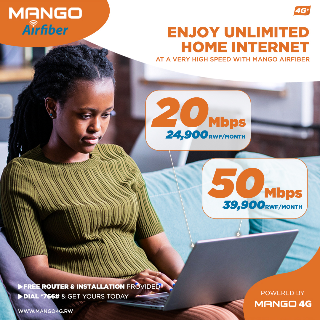 Mango 4g Router Rwanda Mango 4G Home Internet is available at an unbeatable price of 24,900Rwf ...