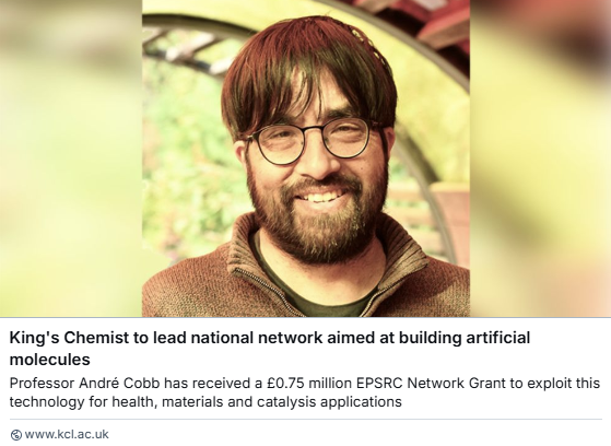 FoldNetUK's tweet image. Curious about the origins of FoldNetUK? Learn how EPSRC funding helped launch this pioneering network in artificial molecule research. Read the full story here: 

kcl.ac.uk/news/kings-che…