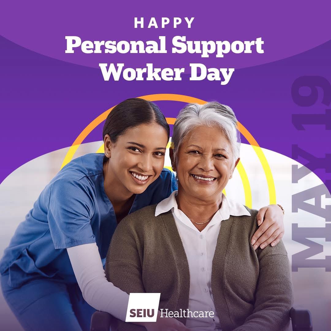 SEIUHealthCan's tweet image. Today is Personal Support Workers Day!
Whether in homecare, hospitals, retirement homes, long-term care, or in the community, you provide compassionate, hands-on care that makes a real difference every single day.
To all SEIU PSWs, thank you for everything you do!