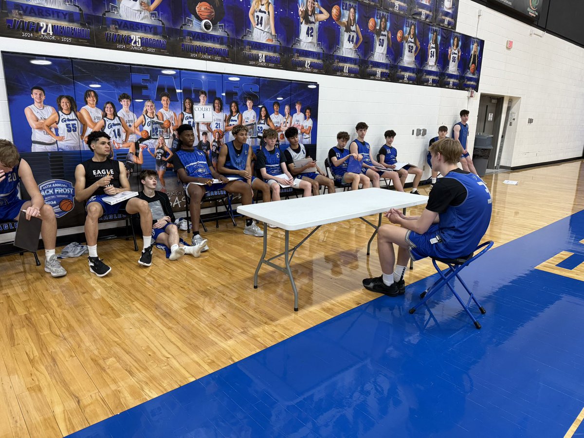 Eagle Fight (@gteaglesbball) on Twitter photo We finished our pillar study with spring captain Fin Simms discussing our last program pillar.
Commitment
Be All In for yourself and your teammates so you have no regrets!
<a href="/Mr_B_Johnson/">Brian Johnson</a> <a href="/AthleticsGISD/">Georgetown ISD Athletics</a> We finished our pillar study with spring captain Fin Simms discussing our last program pillar.
Commitment
Be All In for yourself and your teammates so you have no regrets!
<a href="/Mr_B_Johnson/">Brian Johnson</a> <a href="/AthleticsGISD/">Georgetown ISD Athletics</a>