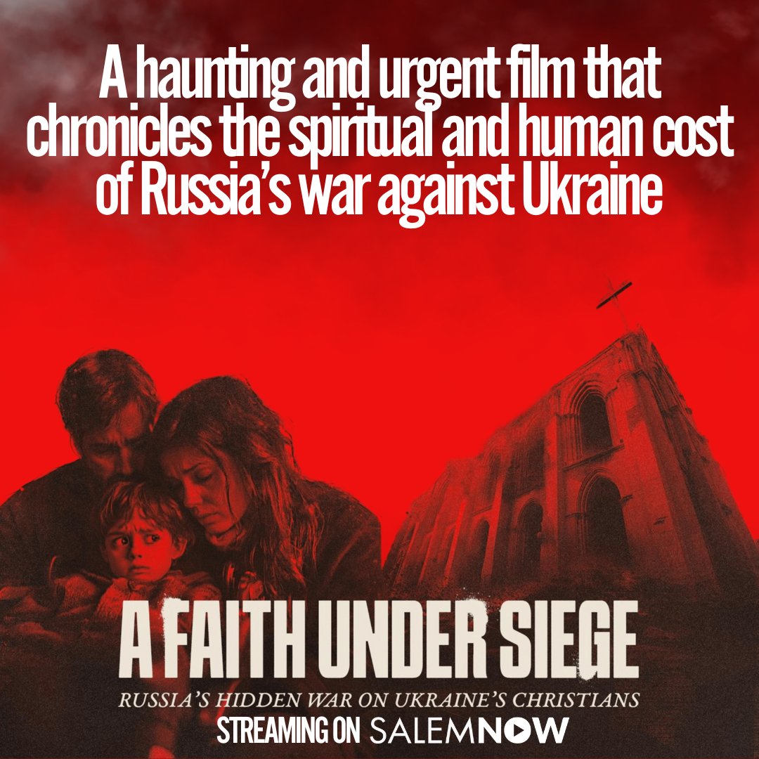 WatchSalemNOW's tweet image. A Faith Under Siege is a haunting and urgent film that chronicles the spiritual and human cost of Russia’s war against Ukraine—focusing on the evangelical community’s resilience and the heartbreaking crisis of abducted children.
@FaithUnderSiege
#AFaithUnderSiege #UkraineWar