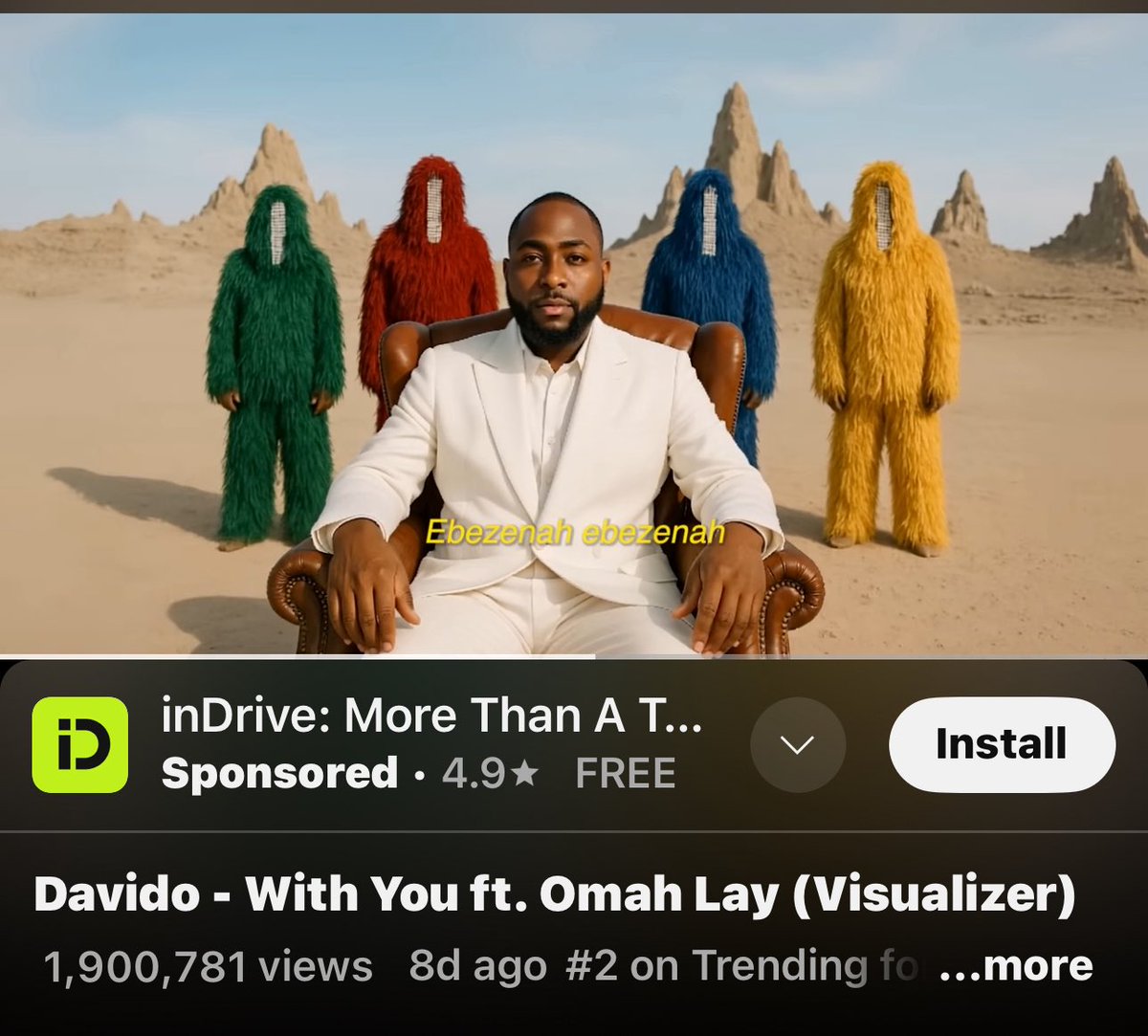 UnlimitedEniola's tweet photo. Davido’s With You ft Omah Lay and Gaise Baba’s Not Turning Back ft Lawrence Oyor are the two trending songs in Nigeria at the moment.
#NotTurningBack #WithYou https://t.co/zD6ACNQHtt