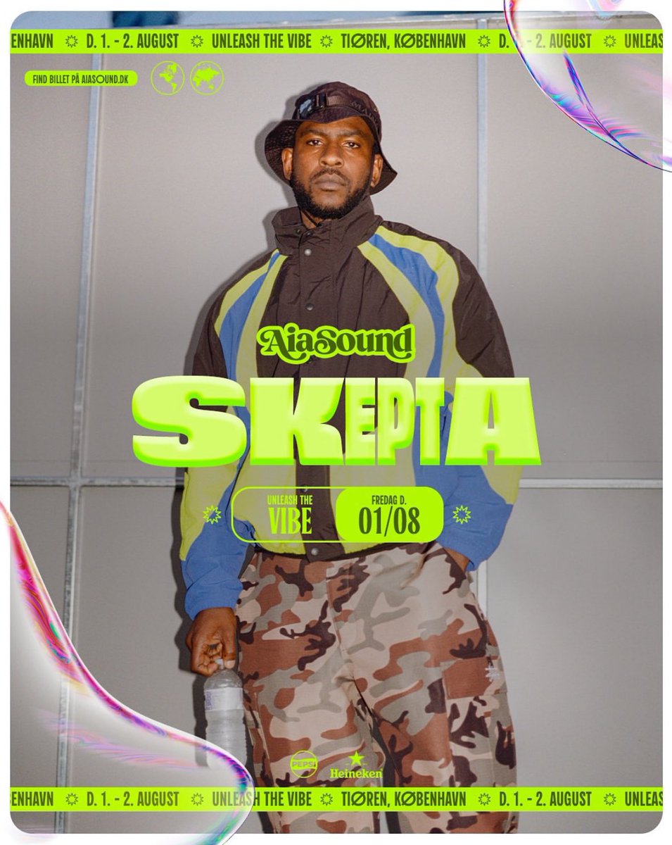 <a href="/wizkid/">Wiz Kid</a> x <a href="/Skepta/">Big Smoke -</a>  are headlining the AiaSound Fest in Denmark this August 🤩🔥