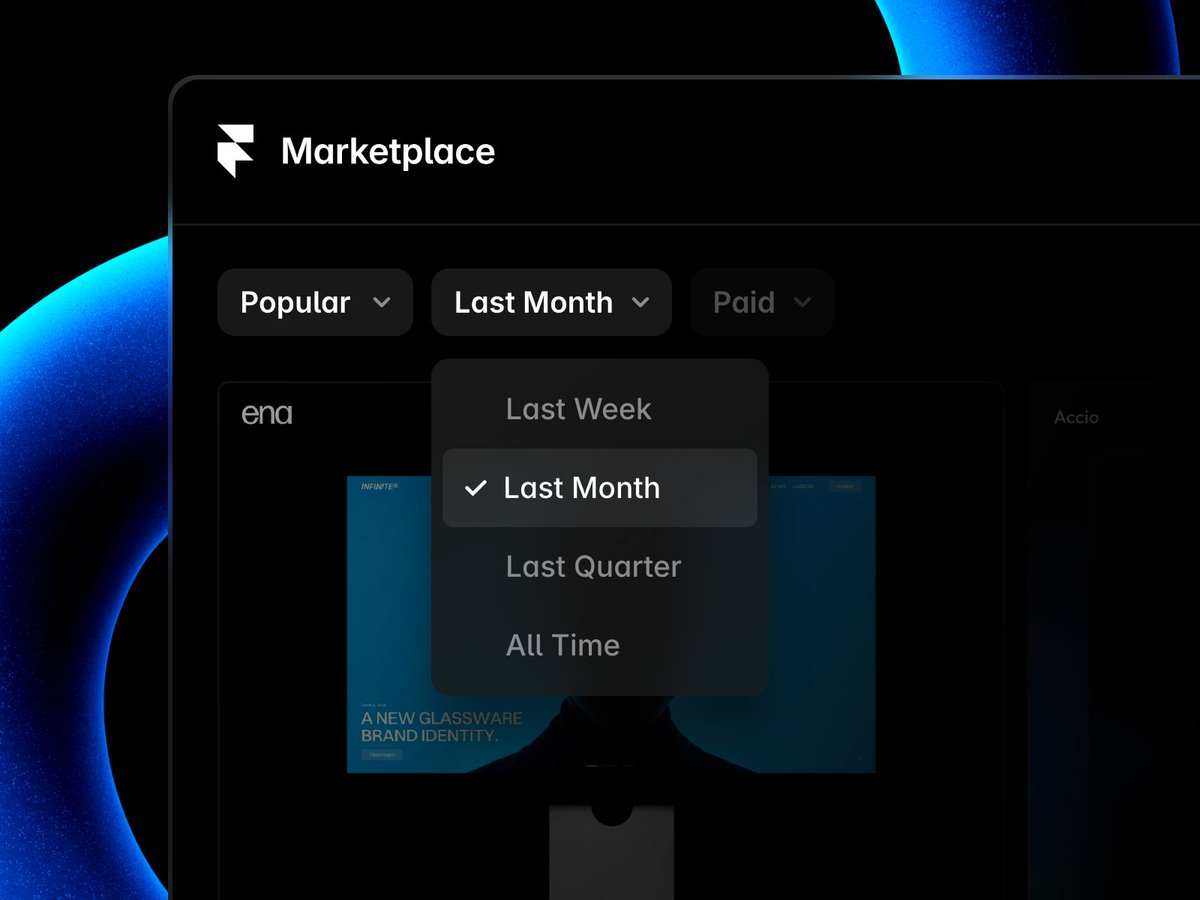 The Marketplace now features time-based sorting—so standout work gets seen, whether it launched this week or last year.

It’s all ranked by real impact: clicks, remixes, even subscription sales from your template.

Strong starts get noticed. Consistent quality keeps performing.