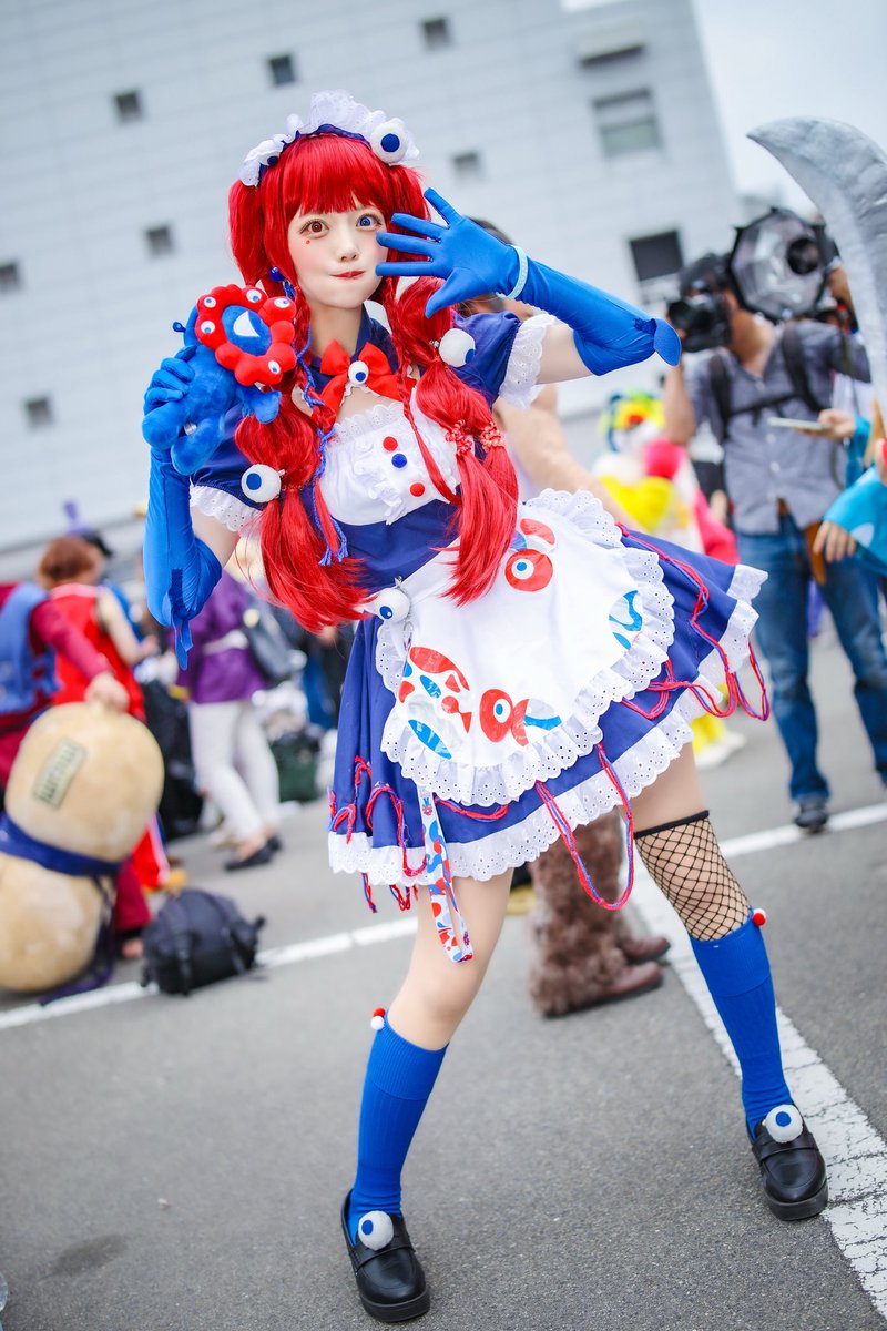 💙ミャクミャクさまメイドのメイクレシピ❤️ 沢山の反応ありがとう