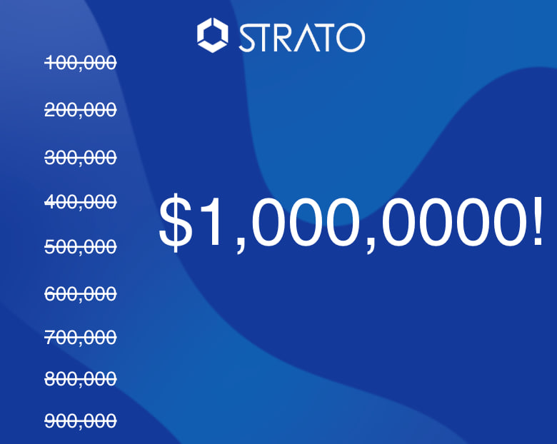 STRATO JUST HIT $1M TVL ⚡️

We are so grateful to all the community members out there for helping us build the future of tokenized assets.

STRATO is just getting started.
marketplace.mercata.blockapps.net