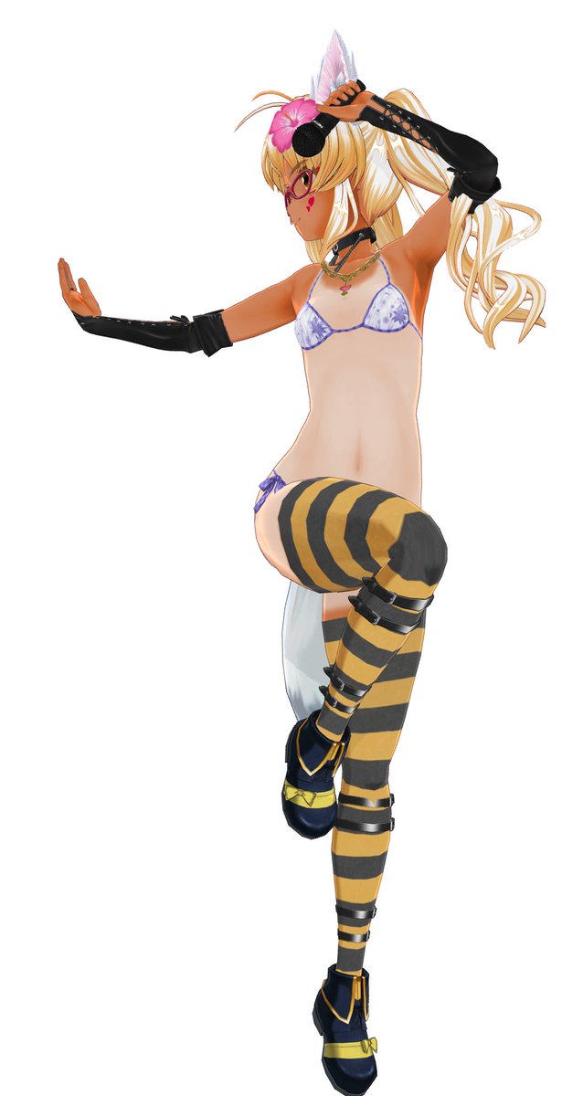 #これを見た人は無言で手に何か持って片足をぴょこんと上げてる絵を貼れ
#カスタムキャスト 