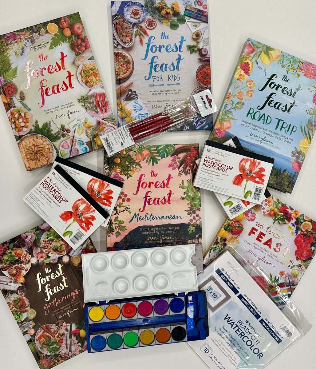 ABRAMSbooks's tweet image. 🎨 SWEEPSTAKES ALERT 🎨 We’re celebrating the launch of #WatercolorFeast! One winner will snag a complete collection of @theforestfeast's enchanting books, PLUS a stunning watercolor painting set to ignite your artistic spirit! For complete terms, go to abramsbooks.com/watercolorfeas…