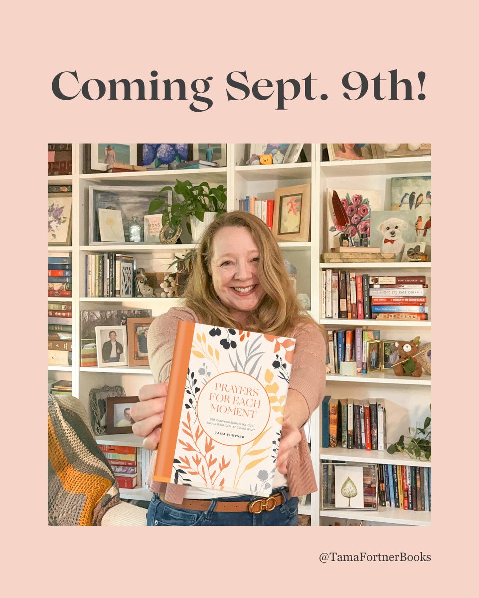 PRAYERS FOR EACH MOMENT…coming September 9th! 🎉
🙏If you’ve ever wondered about or struggled with prayer, this is 100 Conversations with God About Real Life and Real Stuff! 

Preorder link in my bio!

<a href="/WaterBrookPress/">WaterBrook Multnomah</a> <a href="/inkwillowgifts/">Ink and Willow</a> 
#Pray #prayer