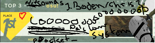 our banner for first in hitsounding! <3