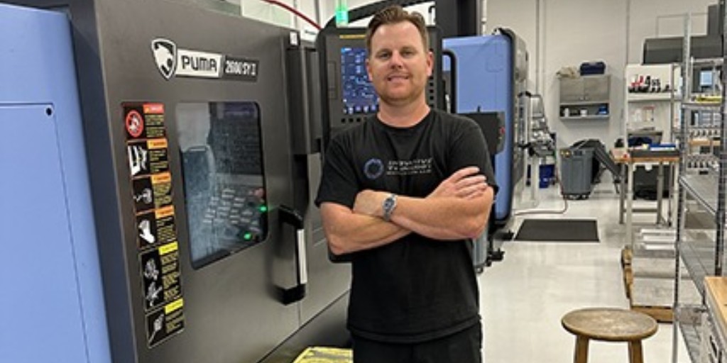 Matt Blankenship, owner of #InnovativeTechnologyManufacturing, turned his passion into a high-precision CNC shop serving aerospace &amp; defense industries.

🔗Learn how he uses #Mastercam to machine complex parts with fewer setups and greater accuracy: bit.ly/3ERzMgP