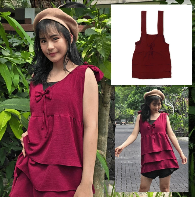 Rhysiesbabes's tweet photo. Hi semuanya, aku ada jualan baju baju ala korea murah under 50k aja~

kalau ada yang minat boleh langsung cek di ecomm oren aja yaa^^

All size karena bahan flowy, topnya ada karet, dan talinya adjustable untuk diikat / di model sesuai kemauan 

https://t.co/r9BCciHwBE https://t.co/TDfiaK4tIA