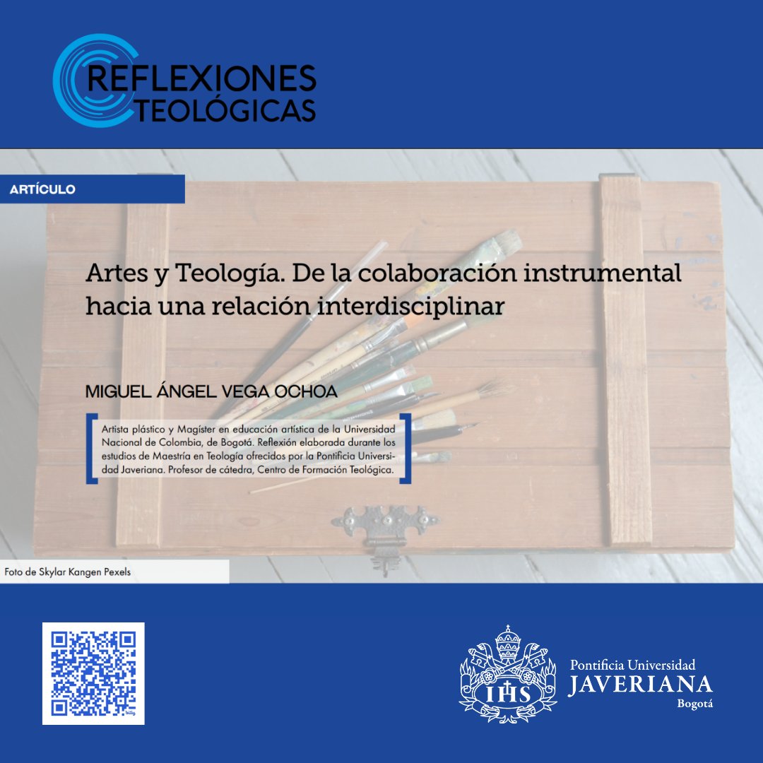 facteologiapuj's tweet photo. 🤍💙💛ARTES Y TEOLOGÍA. De la colaboración instrumental hacia una relación interdisciplinar
🤓Miguel Ángel Vega Ochoa
🔗Leer artículo completo: https://t.co/onikENN76c
#ReflexionesTeologicas #Artes #Teología #Interdisciplinariedad #Religiosidadpopular https://t.co/FwvFNnljdv