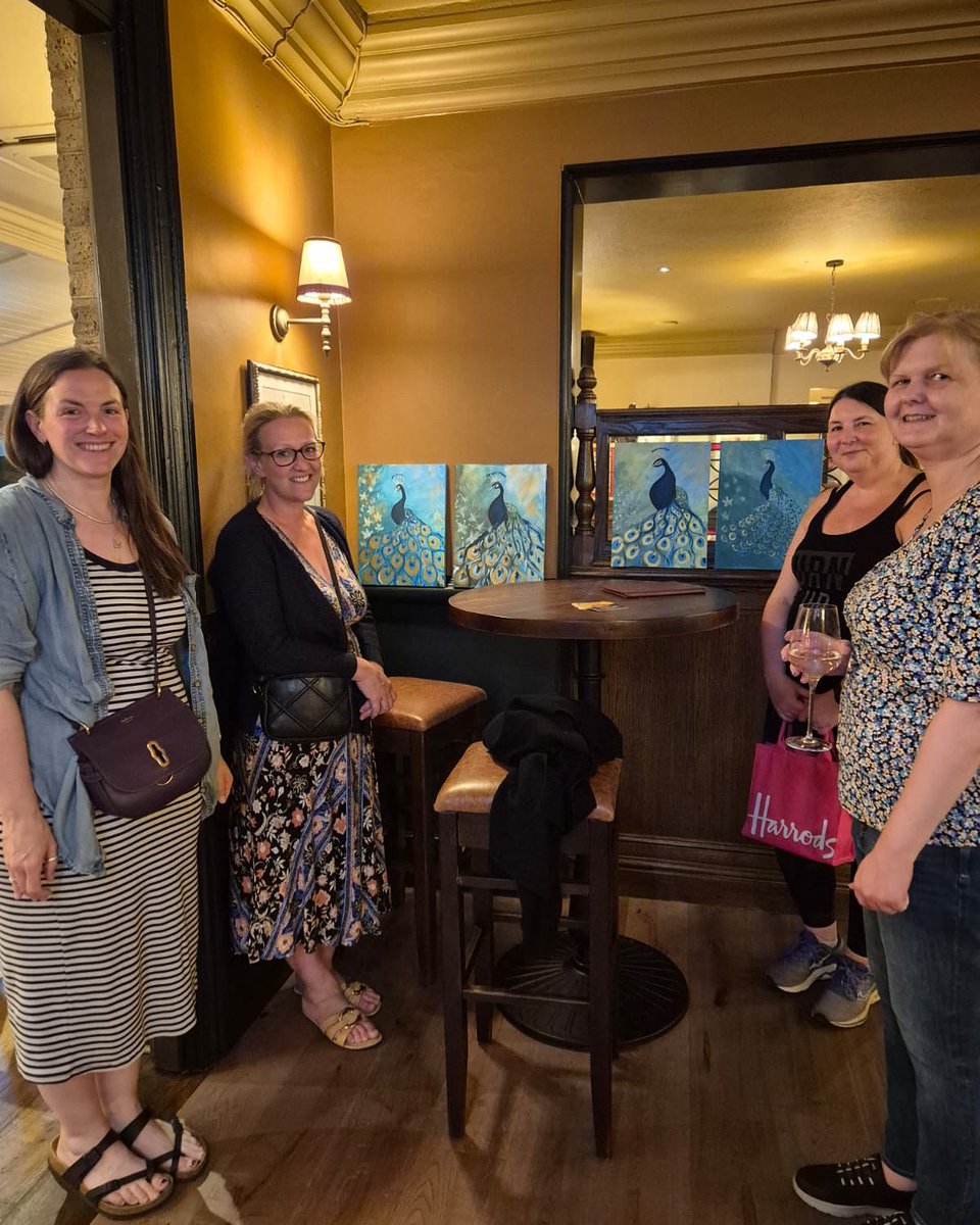 Join us for our next Brush party on Monday 9th June - tickets available on our website 🎨 #chertsey #thingstodoinchertsey