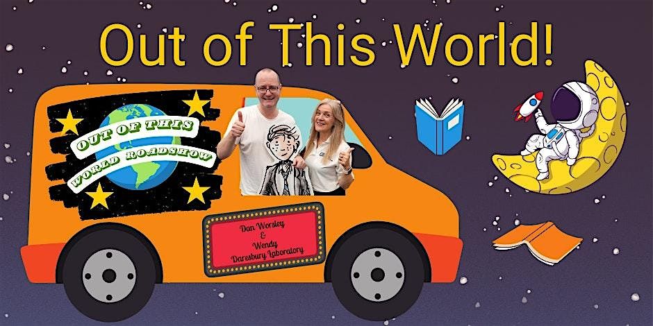 🪐OUT OF THIS WORLD at Central Library! 

📅Sunday Funday 8 June 2pm. 

ℹ️Join Wendy and Dan on an unbelievable,  interplanetary journey using mind-boggling science and storytelling skills. 

🎟️Limited tickets available here... 
manchestercityofliterature.com/event/out-of-t…