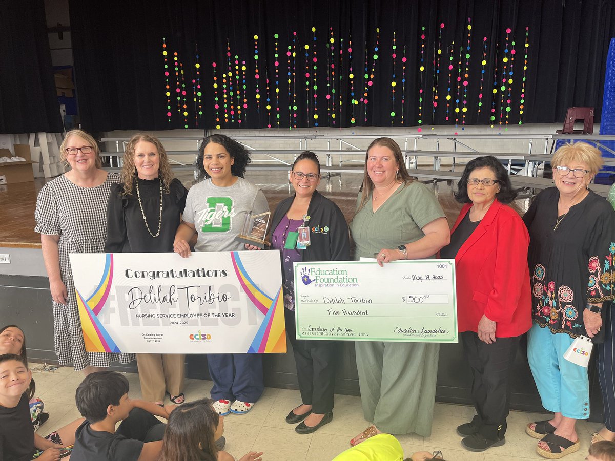 Ector County ISD (@ectorcountyisd) on Twitter photo Just visited <a href="/DowlingTigers/">Dowling Elementary ECISD</a> to recognize school nurse Delilah Toribio as our Nursing Services Employee of the Year! Congratulations! #ECISDproud #TeamECISD Just visited <a href="/DowlingTigers/">Dowling Elementary ECISD</a> to recognize school nurse Delilah Toribio as our Nursing Services Employee of the Year! Congratulations! #ECISDproud #TeamECISD