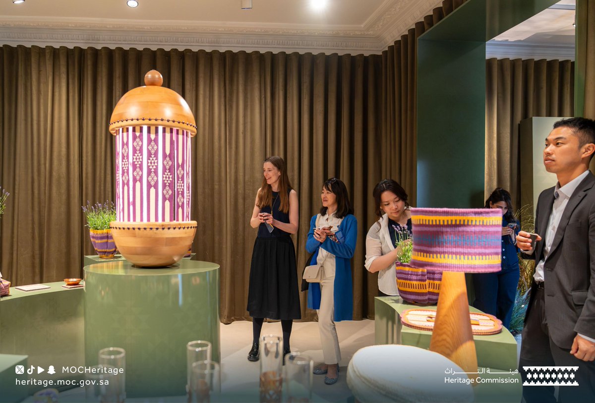 MOCHeritage's tweet photo. Crafted from heritage and woven through identity, our living legacy of each pattern comes to life at London Craft Week 2025.

#YearOfHandicrafts2025
#SaudiHeritageCommission https://t.co/U681m7gCJO