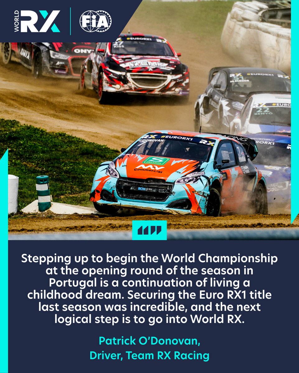 fia_rallycross's tweet photo. Patrick O’Donovan graduates to World RX for 2025.

The reigning Euro RX1 champion joins the world stage with Team RX Racing, kicking off his campaign in Portugal.
Who else can’t wait to see Patrick back in action? 🏁 https://t.co/Lq4q9tocty