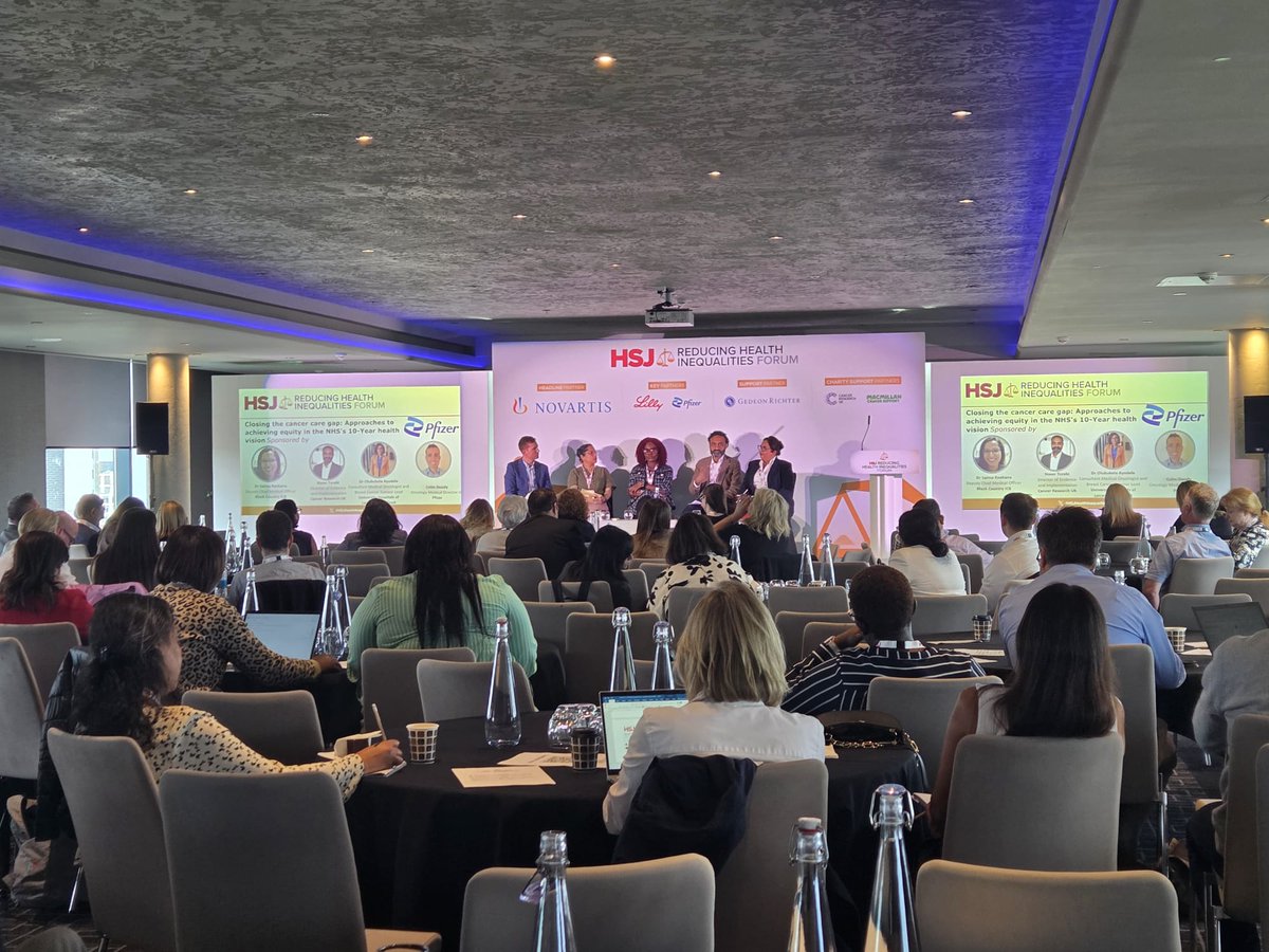 HSJevents's tweet image. #HSJHealthInequalities we're exploring how to close the cancer care gap, focusing on long-term funding, adaptable models & targeted, community-led solutions. Driving equity forward with: @naserturabi Olubukola Ayodele @Leic_hospital & @SalReehana