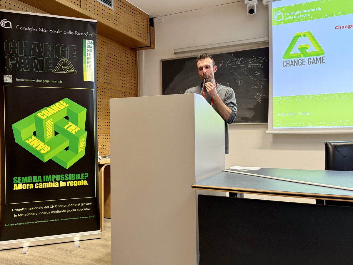 CNR_Changegame's tweet photo. Scatta l’ora del “rendoconto”: la voce e le immagini passano agli istituti partecipanti al progetto dalla prima ora
Parte @IC_CNR di Bari con Aurelia Falcicchio e a seguire @cnr_icmate della sede di Padova con Alessandro Galenda
#changegame
@CNRsocial_ https://t.co/bsBzpzf3ex