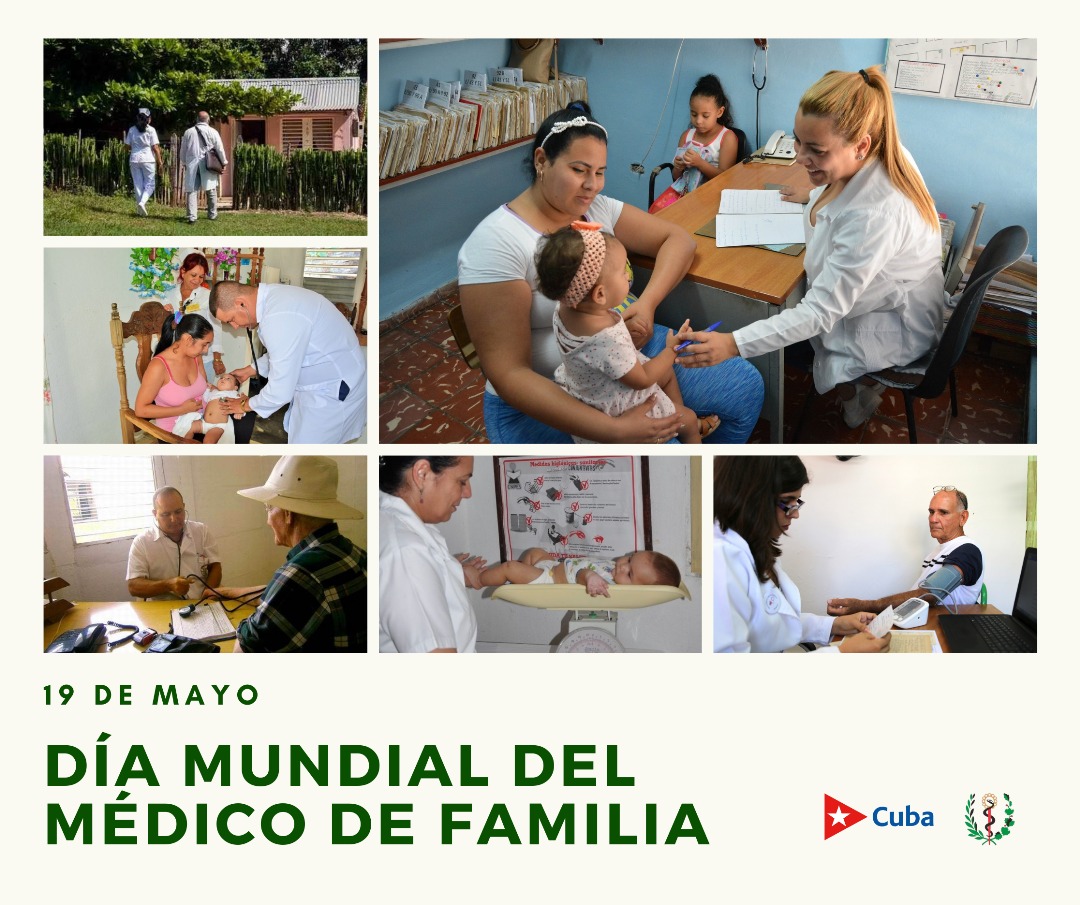 🇨🇺 En el #DíaMundialDelMédicoDeFamilia felicitamos a quienes, con entrega y humanismo, son la base de nuestro Sistema de #Salud. 
Hace 40 años nació en #Cuba el Programa del Médico y la Enfermera de la Familia, pilar de la Atención Primaria y orgullo de la Medicina cubana.