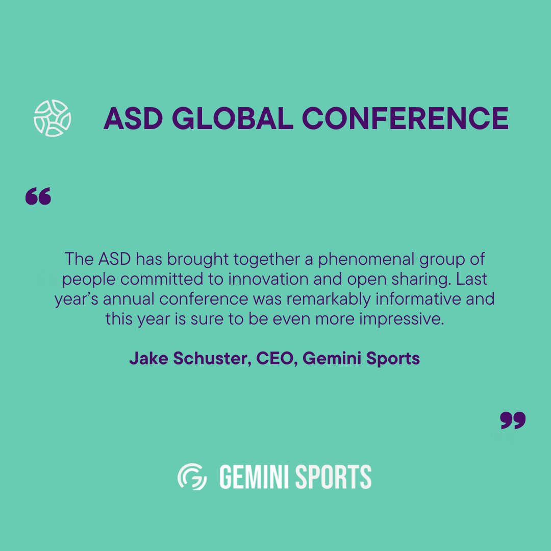 Association of Sporting Directors (@asd_sportdir) on Twitter photo The Association of Sporting Directors are delighted to announce <a href="/gemini_sports/">Gemini Sports</a> as a Headline Partner for the ASD Global Conference 2025.
Join us at asd.mimentorportal.com/courses/asd-gl⦠The Association of Sporting Directors are delighted to announce <a href="/gemini_sports/">Gemini Sports</a> as a Headline Partner for the ASD Global Conference 2025.
Join us at asd.mimentorportal.com/courses/asd-glā¦