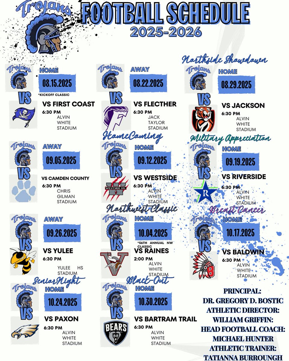 FootballRibault's tweet image. So Excited for the 2025-2026 Varsity Football Season🩵🖤 #TrojanPride #LANKKK #NewSeason