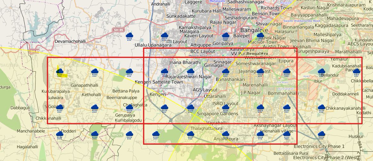 nsashi's tweet photo. #BengaluruRains Highlighted areas showing 50 mm to 90 mm in MOSDAC https://t.co/Z6b2xN2BT6