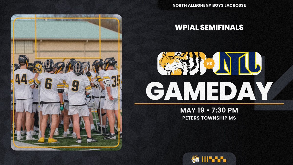 NATigers (@natigerathletic) on Twitter photo The NA Sports Network has a PLAYOFF DOUBLEHEADER! The 2nd game features Boys Lacrosse as <a href="/NA_TigersLax/">NA Boys Lacrosse</a> battles <a href="/MtLebanonSports/">MtLebanon Sports</a> at 7:30 pm from Peters Township in the WPIAL Semifinals!
🎙️ - <a href="/JaredTBarton/">Jared Barton</a> and Chuck Torie have the call!
📻 - Listen Here: meridix.com/event/265450 The NA Sports Network has a PLAYOFF DOUBLEHEADER! The 2nd game features Boys Lacrosse as <a href="/NA_TigersLax/">NA Boys Lacrosse</a> battles <a href="/MtLebanonSports/">MtLebanon Sports</a> at 7:30 pm from Peters Township in the WPIAL Semifinals!
🎙️ - <a href="/JaredTBarton/">Jared Barton</a> and Chuck Torie have the call!
📻 - Listen Here: meridix.com/event/265450