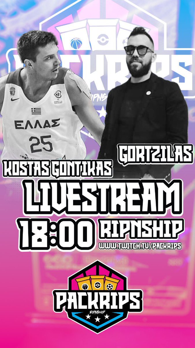 PackRipsTCG's tweet photo. Going live in a bit with our special guest @KostisGontikas . 

https://t.co/mk1Si5cACE https://t.co/5S7bZ06wL9