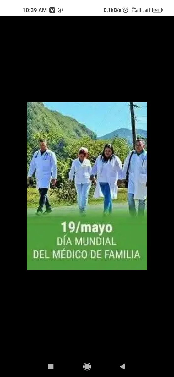 Muchas felicidades hoy para todos esos Médicos de Familia que hoy son el primera trinchera de fortaleza de la salud.. 
En especial aquellos que están poniendo en alto a nuestro país cumpliendo misión..