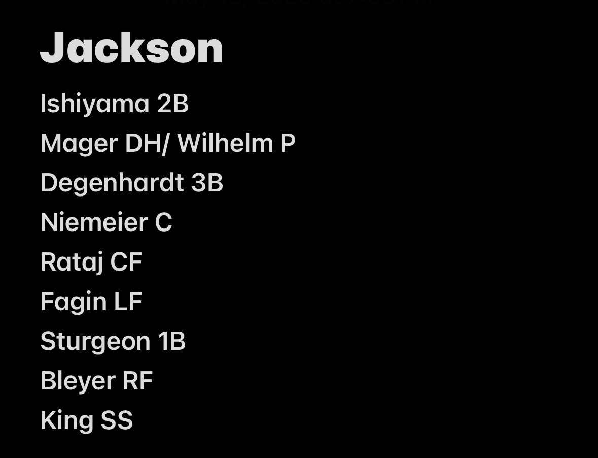WGHardball (@hardballwg) on Twitter photo Final regular season game today, welcoming Jackson HS to Kopplin Field. 4:30p start. <a href="/statesmensports/">WGHS Athletics</a> Final regular season game today, welcoming Jackson HS to Kopplin Field. 4:30p start. <a href="/statesmensports/">WGHS Athletics</a>