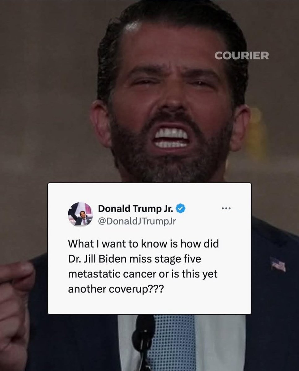 cwharris773's tweet photo. This dude is so stupid that I had to look it up to make sure he really posted this dumb shit.
He did.
Dr. Jill Biden has an Ed.D (Doctor of Education).
#Goofass
#DonaldTrumpJr https://t.co/uUutCcWhJ7