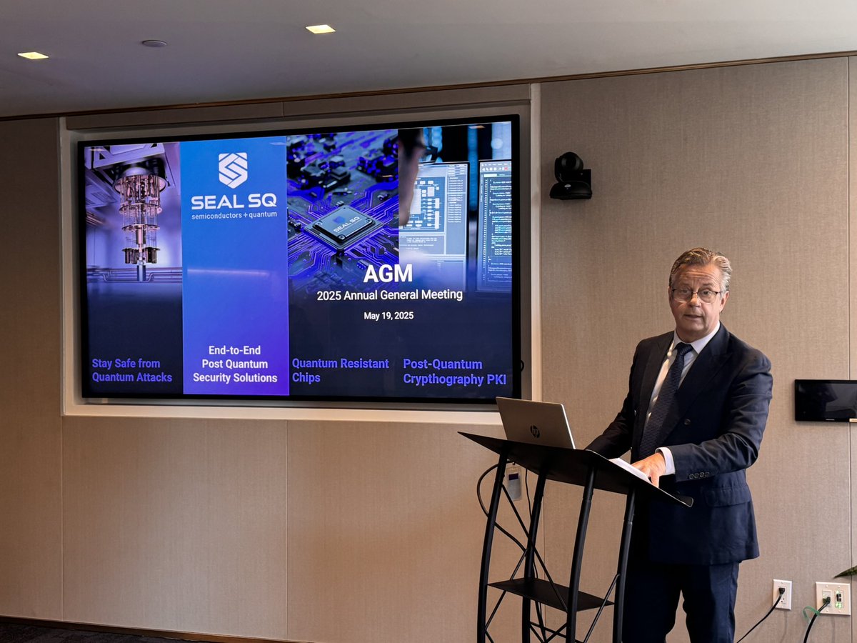 All resolutions presented today by <a href="/SEALSQcorp/">SEALSQ</a> $LAES AGM at Studio by Tishman Speyer, Rockefeller Center, New York, were unanimously voted in favor.

We are grateful to all participants and partners for their trust and alignment with our mission to secure the digital economy in
