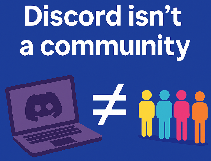 💡 Discord isn’t a community.

Skool isn’t either.

They’re tools.

Community is the feeling that keeps people coming back — even when no one’s watching.