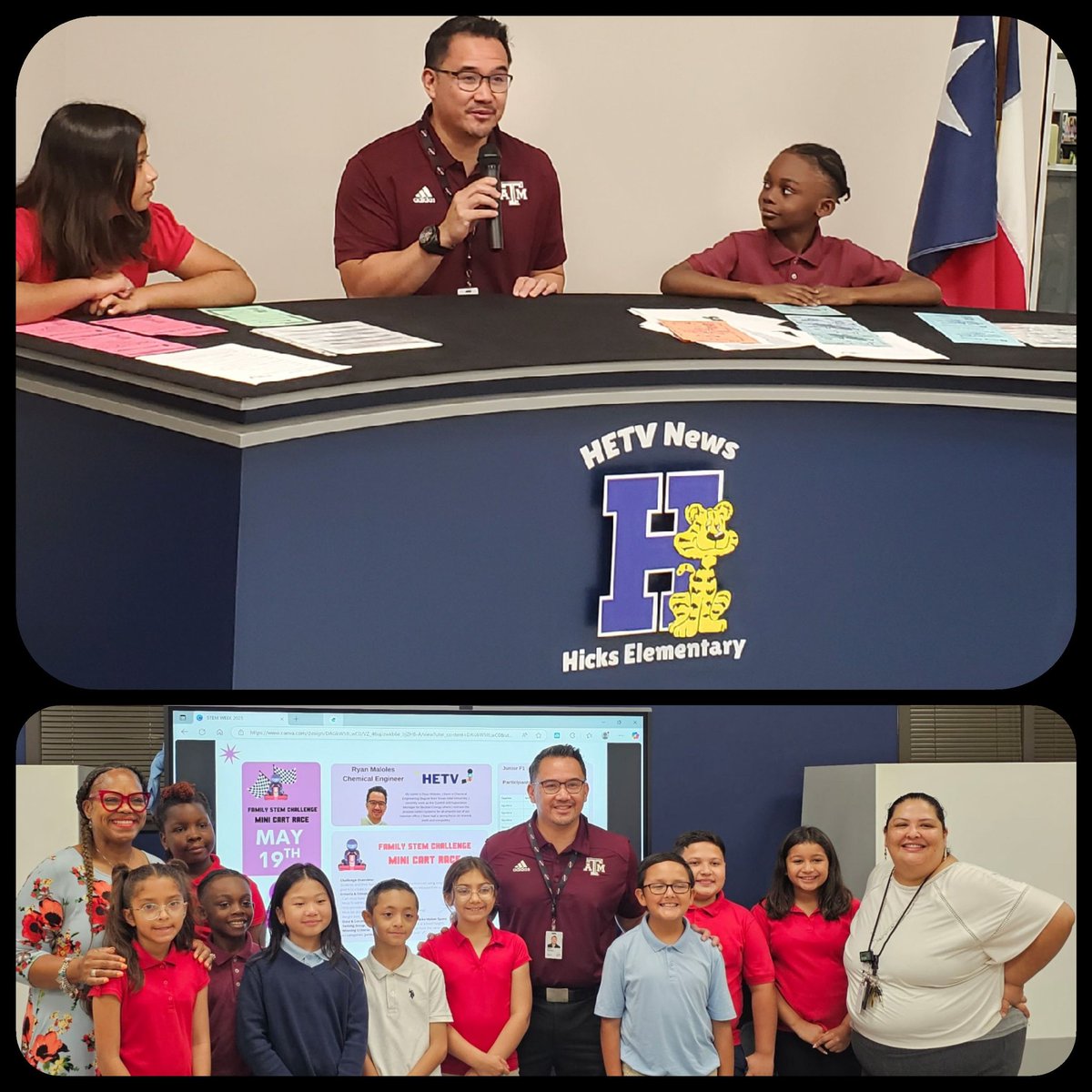 vsspille2's tweet image. School Is Not Out! We kicked off our STEM (Career) Week with a presentation from Ryan Maloles, a Chemical Engineer. We also had our 1st  Family STEM Cart Race. Thanks Mrs. Villalpando for the annual collaboration.  Exposure is everything!!
@HicksTigers
#StemWeek
#CareerAwareness