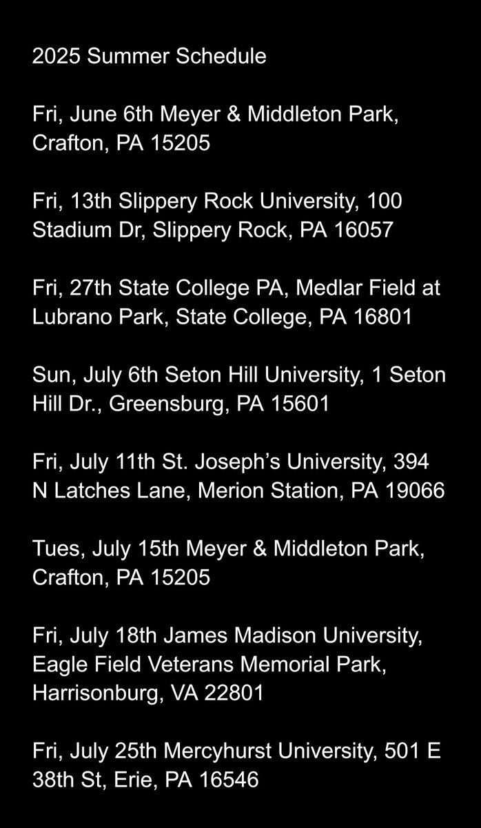 Summer Schedule

cjslifkey@gmail.com