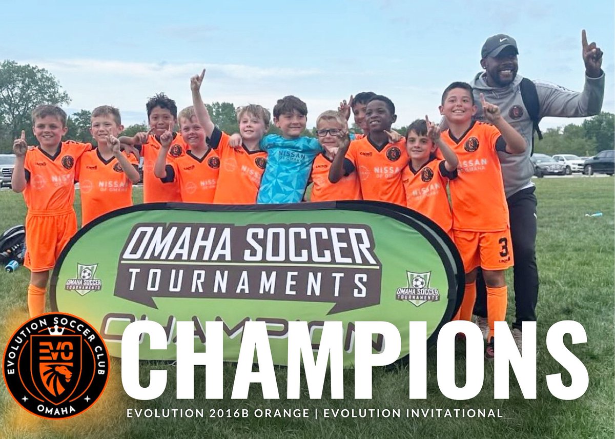 ClubEvoSoccer's tweet photo. π CHAMPIONS π
Evolution 2016B Orange
Evolution Invitational
#omahaevolutionsoccerclub #evolveyourgame #evolvewithus #omahasoccer #nebraskasoccer #tournament #gameday #champions #soccertournament #boyssoccer #soccer #lavista #EvolutionInvitational #omahasoccertournaments https://t.co/TbRaM2ik2z