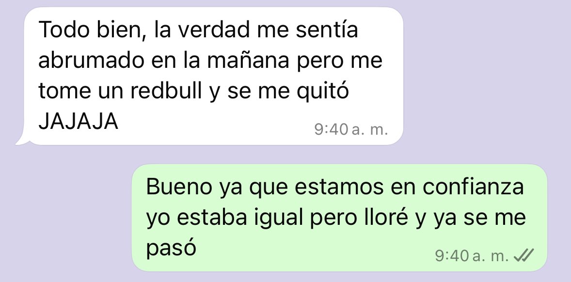 Existen 2 tipos de personas un lunes en la mañana