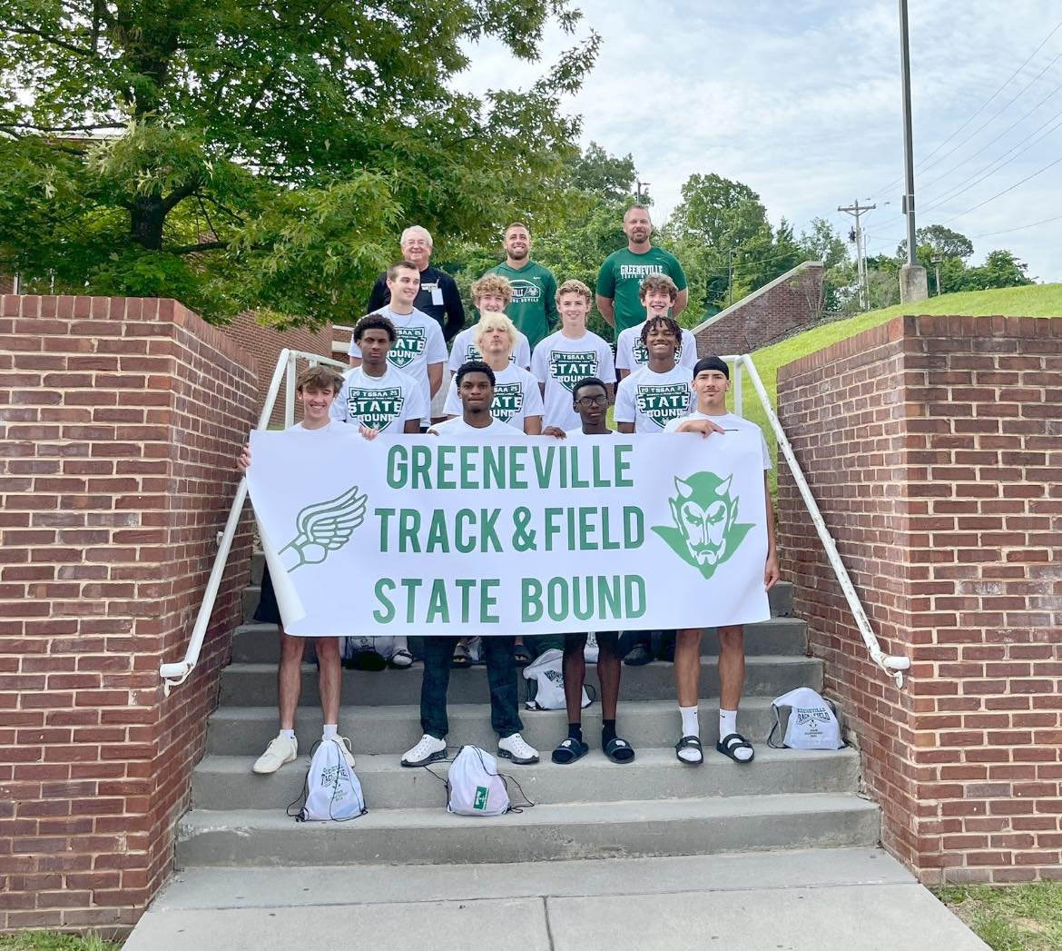 The Greeneville Track and Field team is off to defend their state title!!!😈🏃🏆💍 #GoDevils #DevilPride #DefendingStateChampions #TitleTown #EverythingSchool