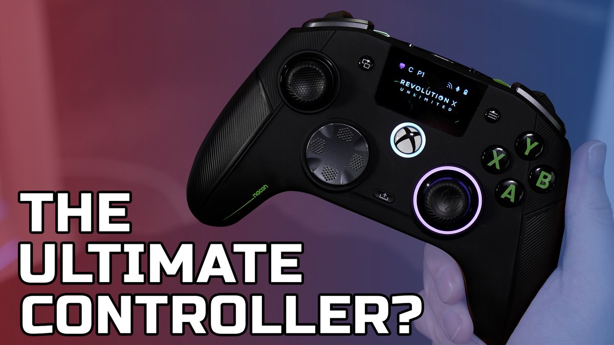 Controller with a SCREEN! Nacon Revolution X Unlimited Xbox Controller Review youtu.be/_3YSnvQ31wM