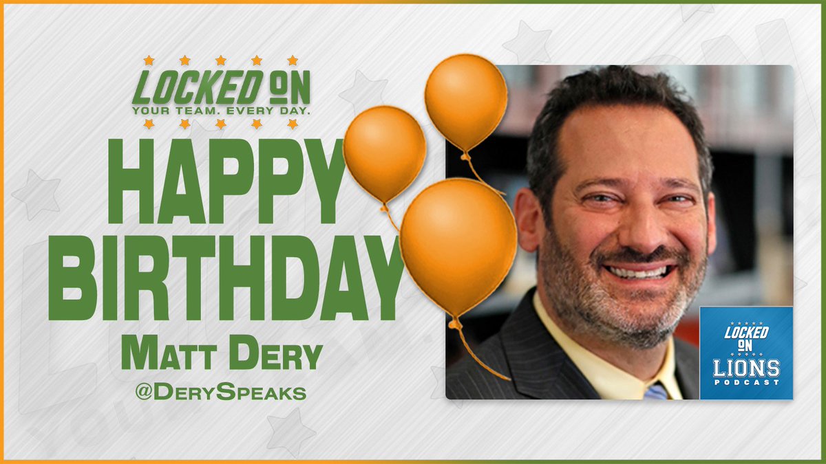 Happy Birthday to <a href="/lockedonlions/">Locked on Lions</a>  Host <a href="/DerySpeaks/">Matt Dery</a> 🎂

📺 youtube.com/c/lockedonlions
🎧 open.spotify.com/show/2pUKE9rye…