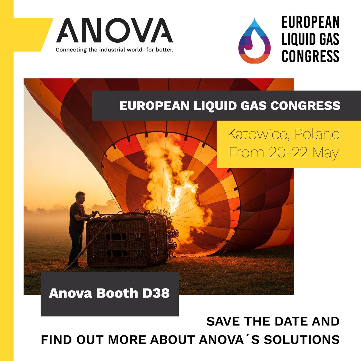 Anova (@anovasolutions) on Twitter photo Join the Anova Team at the European Liquid Gas Congress - <a href="/elgc_news/">EuropeanLiquidGasCongress</a> - in Katowice, Poland, from May 20-22! Discover the future of the liquid gas industry and tank monitoring at Anova Booth D38. Mark your calendar!
#ELGC #LiquidGas #TankMonitoring #AnovaSolutions Join the Anova Team at the European Liquid Gas Congress - <a href="/elgc_news/">EuropeanLiquidGasCongress</a> - in Katowice, Poland, from May 20-22! Discover the future of the liquid gas industry and tank monitoring at Anova Booth D38. Mark your calendar!
#ELGC #LiquidGas #TankMonitoring #AnovaSolutions