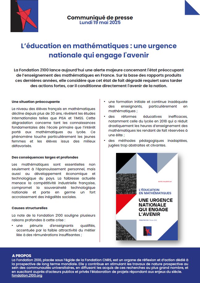 Fondation 2100 tweet media