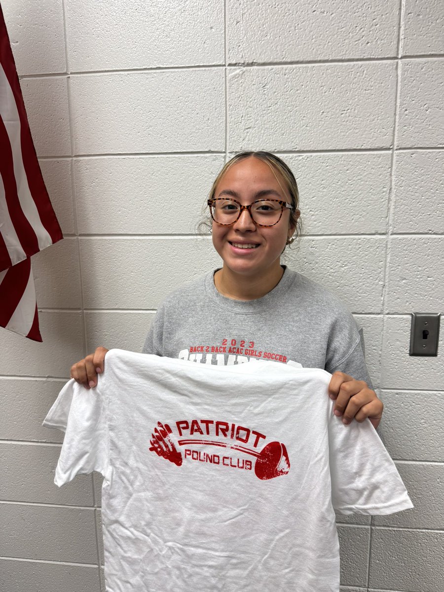 💥 Boom 💥 
Newest member of the Patriot Pound Club: Rosalinda Medina