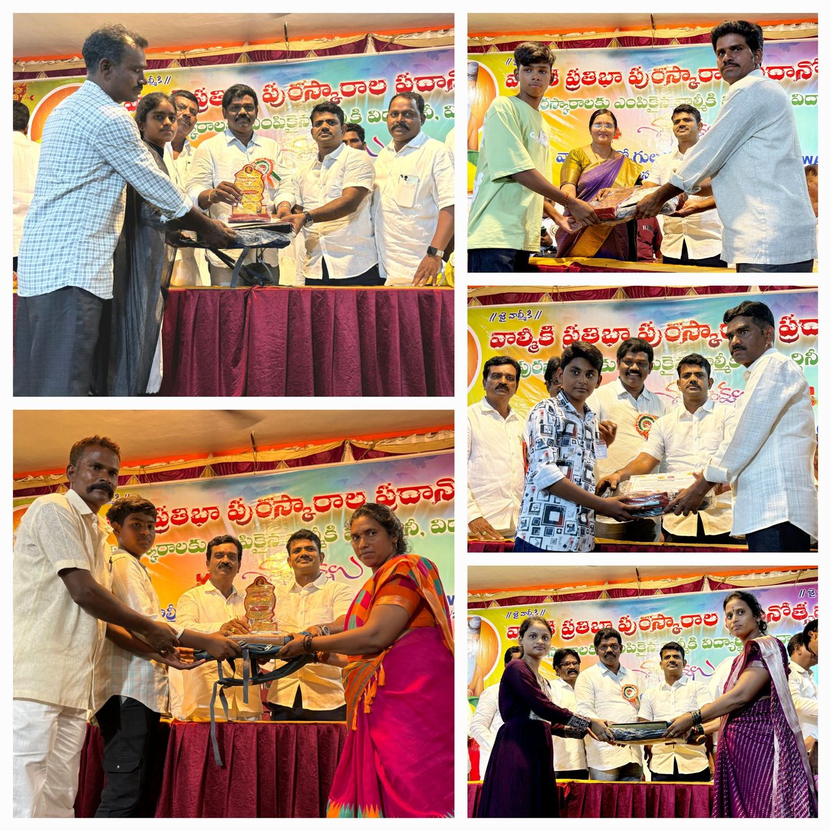 iam_sakenaresh's tweet photo. వాల్మీకి ఉద్యోగుల సంక్షేమ సంఘం ఆధ్వర్యంలో ఏర్పాటు చేసిన వాల్మీకి ప్రతిభా పురస్కారాల ప్రధానోత్సవ కార్యక్రమంలో మాట్లాడిన అనంతరం విద్యార్థిని, విద్యార్థులకు పురస్కారాలు ప్రధానం చేసిన న్యాయవాది, బీసీ రిజర్వేషన్ పరిరక్షణ సమితి అధ్యక్షుడు సాకే నరేష్. https://t.co/Hk0Tz1MXeO