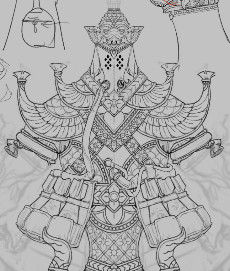 loving the progress done today, alot more happy with this version. the proportions i think are great, cartoonish and over the top.