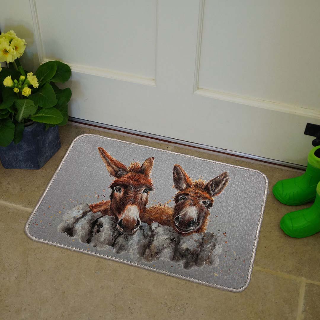 Barney and Fred are ready to welcome you home with their friendly faces! 🏡💕

Shop the anti-slip doormat here ➡️ bray.news/43o9IDf